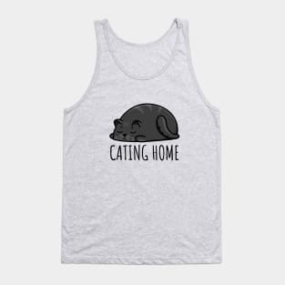 Black Cat Cating Home Tank Top